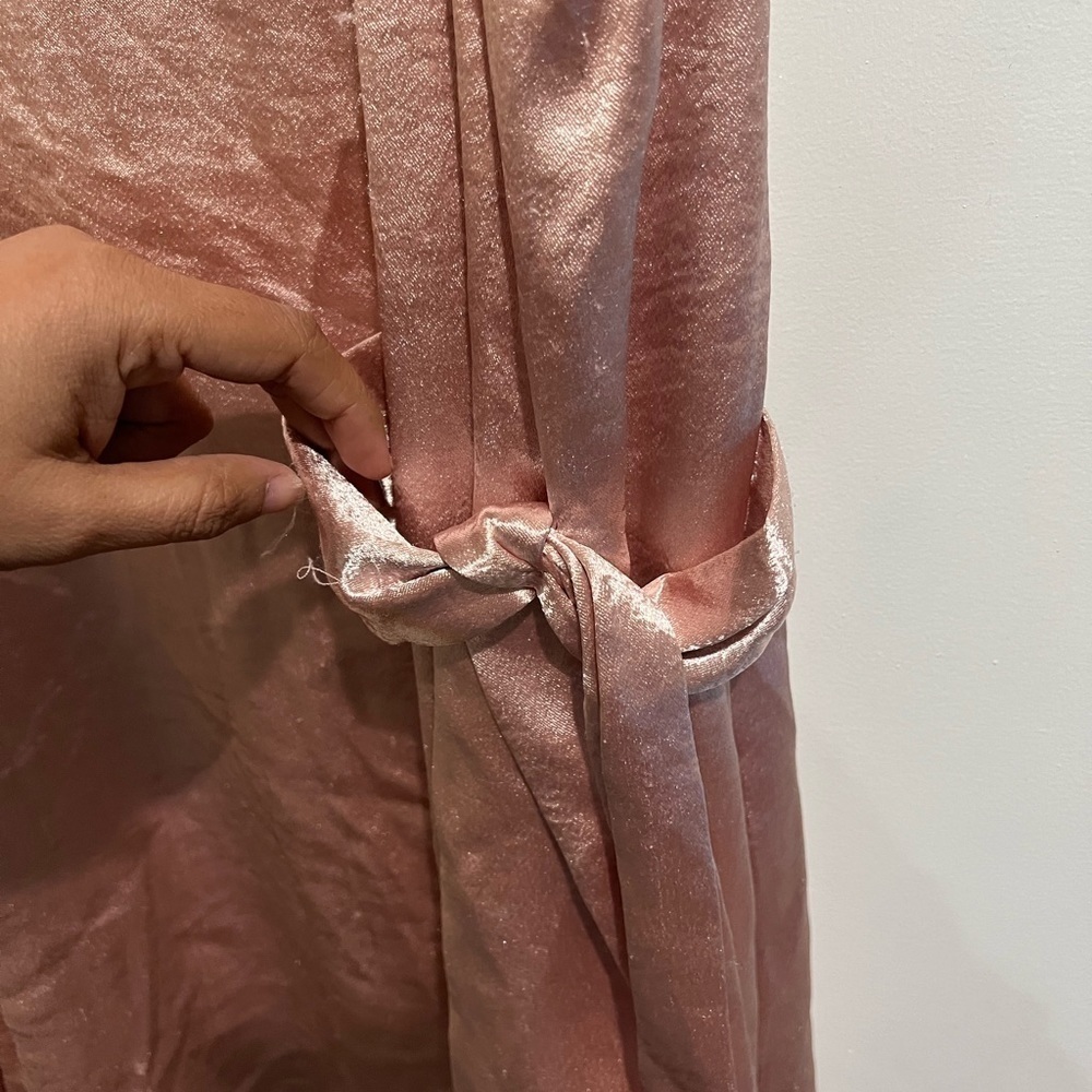 Rachel roy blush cold shoulder satin like dress - Picture 9 of 10